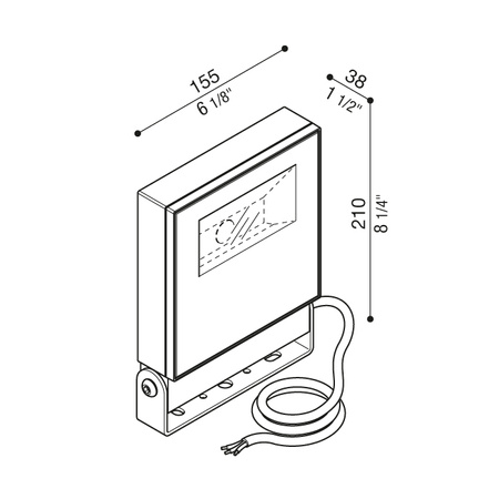 Lombardo LL15401BA1N profesjonalne naświetlacz architektoniczne Delta 0 Asimmetrico