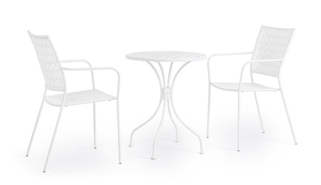 BIZZOTTO krzesło ogrodowe LIZETTE białe