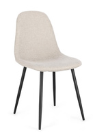 BIZZOTTO krzesło IRELIA czarny / beżowy