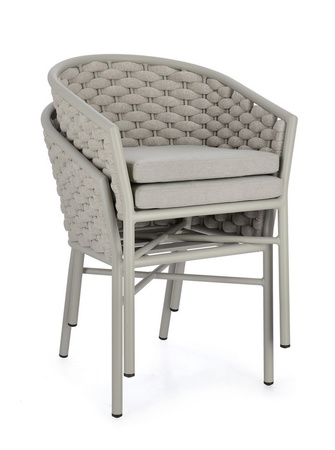 BIZZOTTO krzesło ogrodowe MARGALIDA       SATURN beżowe