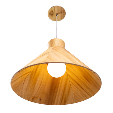 Lampa wisząca Conical Brązowy, Drewno Quintiesse Accord QN-CONICAL-P-M-TEAK