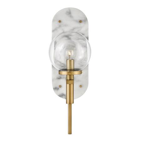 Kinkiet Gilda - 1 źródło światła - Klasyczny mosiądz Quintiesse QN-GILDA-WB1-HB