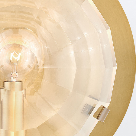 Kinkiet Leo - 1 źródło światła - Klasyczny mosiądz Quintiesse QN-LEO-WB1-HB