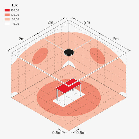 Lombardo LL134022N Lampa sufitowa Flo T 500