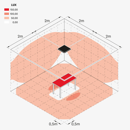 Lombardo LL134010N Lampa sufitowa Flo Q 500