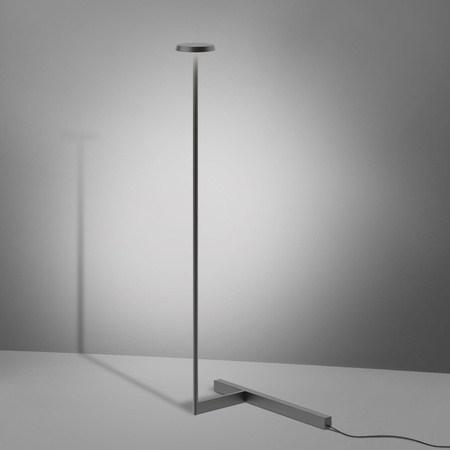 Vibia Flat Lampa Stojąca LED ze Ściemniaczem, szer. 46, wys. 100, GL 25 cm, Czarny