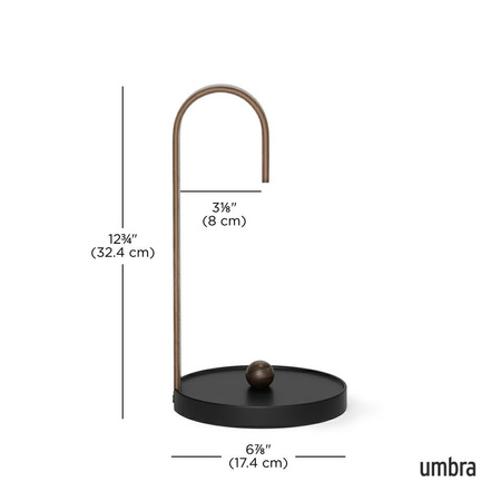UMBRA stojak na ręcznik papierowy         BELLWOOD czarny/orzech