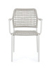 BIZZOTTO krzesło ogrodowe RAJADA białe