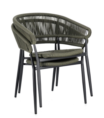 BIZZOTTO krzesło ogrodowe ALGAIDA         zielone