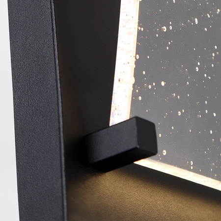 Mała latarnia naścienna Kabo - Teksturowana czerń Quintiesse Eurofase QN-KABO-S-BK