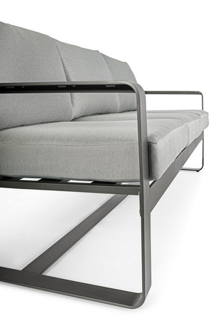 BIZZOTTO sofa 3-osobowa ogrodowa          MERRIGAN szara