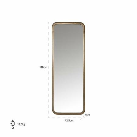 RICHMOND lustro ścienne LIAM - szczotkowane złoto