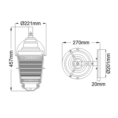 Latarnia naścienna Chance Harbor - 1 źródło światła Chance Harbor Quintiesse Kichler QN-CHANCE-HARBOR-M