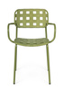 BIZZOTTO krzesło ogrodowe CLOVER ARM      zielone