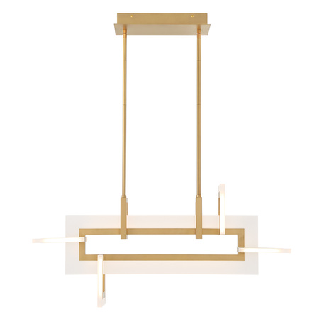 Mała lampa wyspowa Inizio - Szczotkowane złoto Quintiesse Eurofase QN-INIZIO-LP-S-BG