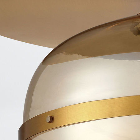 Duży plafon Nottingham - 1 źródło światła - Antyczny mosiądz Quintiesse Eurofase QN-NOTTINGHAM-F-L-AB