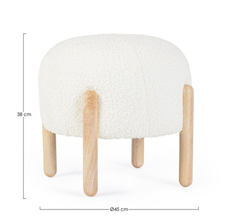 BIZZOTTO stołek DAYLA biały