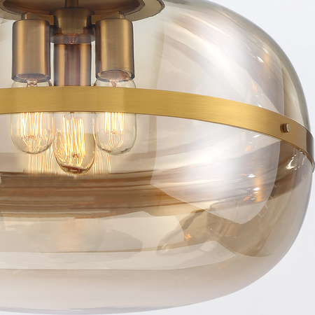 Lampa wisząca Nottingham - 3 źródła światła - Antyczny mosiądz Quintiesse Eurofase QN-NOTTINGHAM-3P-AB