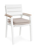 BIZZOTTO krzesło ogrodowe ZELMAR białe