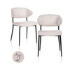 RICHMOND zestaw 2 krzeseł BEA CREAM