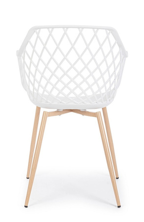 BIZZOTTO krzesło OPTIK białe