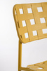BIZZOTTO krzesło barowe ogrodowe CLOVER   żółte
