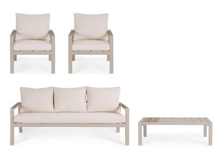 BIZZOTTO zestaw ogrodowy ELNA PEYOTE      beżowy