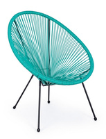 BIZZOTTO krzesło ogrodowe PARKER          turkusowe