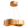 Lampa wisząca Horizon Brązowy, Drewno Quintiesse Accord QN-HORIZON-RING-LED-60-TEAK