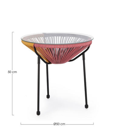 BIZZOTTO stolik ogrodowy PARKER           wielokolorowy