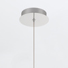 Mała lampa wisząca Palmas - 1 źródło światła - Polerowany nikiel Quintiesse Eurofase QN-PALMAS-1MP-PN
