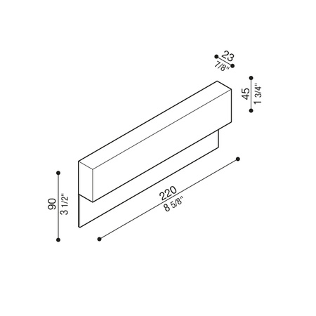 Lombardo LL14533D3 Lampa ścienna Tape 220