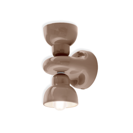 APPLIQUE 2 LUCI / WALL LAMP BERIMBAU Ferroluce C2601-MOK