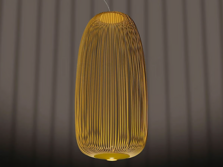 Lampa Wisząca Spokes 1 - Żółty FOSCARINI