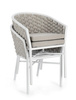 BIZZOTTO krzesło ogrodowe MARGALIDA       białe / szare