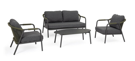 BIZZOTTO zestaw ogrodowy MIRAVET          antracyt / zielony