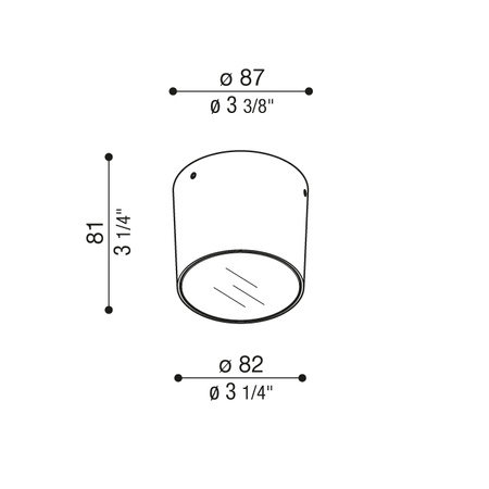 Lombardo LL133057L3 Lampa Sufitowa Noa 50 Top