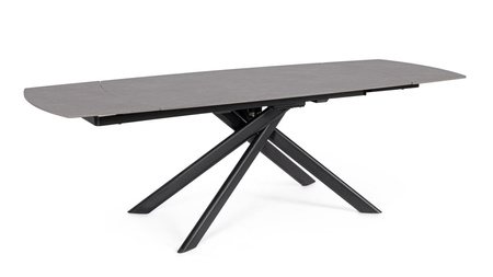 BIZZOTTO stół ogrodowy JOAKIM 160-240     czarny / rozkładany