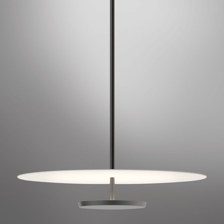 Vibia Flat Lampa Wisząca LED ze Ściemniaczem, 55cm wys. 300 cm, Czarny Szary Biały