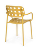 BIZZOTTO krzesło ogrodowe CLOVER ARM      żółte
