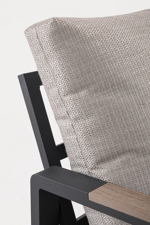 BIZZOTTO zestaw ogrodowy ELNA antracyt    / beż