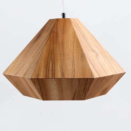 Lampa wisząca Diamond Brązowy, Drewno Quintiesse Accord QN-DIAMOND-P-S-TEAK