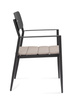 BIZZOTTO krzesło ogrodowe NEBULA czarne