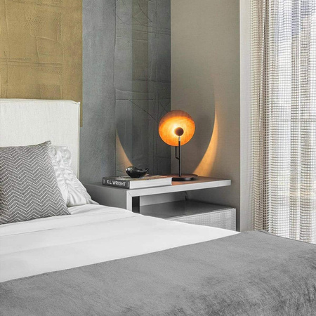 Lampa stołowa Dot Brązowy, Drewno Quintiesse Accord QN-DOT-TL-TEAK