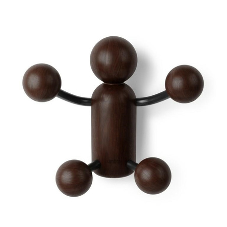 UMBRA wieszak ścienny WOODY WALL  HOOK czarny/orzechowy