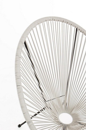 BIZZOTTO krzesło ogrodowe PARKER białe