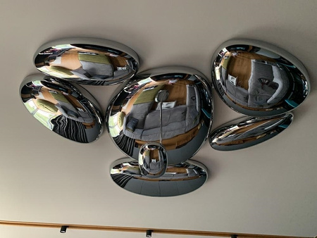 Lampa wisząca STONE MIRROR - LED, stal polerowana