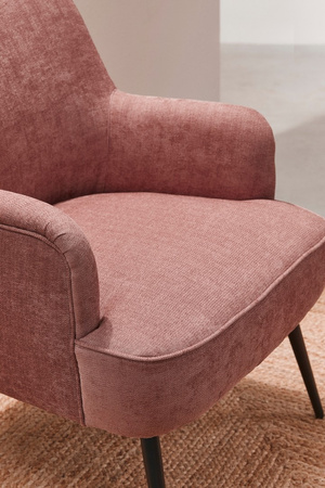 BIZZOTTO fotel ERNESTINE ARM różowy