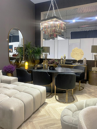 RICHMOND krzesło HADLEY czarne - trudnopalne