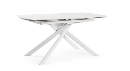 BIZZOTTO stół ogrodowy JOAKIM 160-240     biały / rozkładany